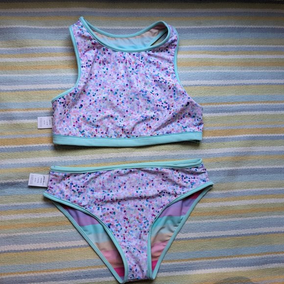 ⭐ NWOT Eddie Bauer Reversible sporty bikini XL 14/16 - Picture 6 of 12